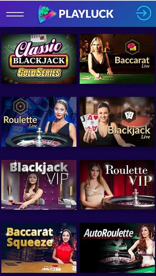 Playluck Live Casino