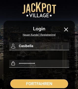 jackpot village login anmeldung