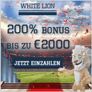 white lion casino bonus